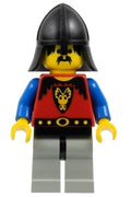 Dragon Knights - Knight 1, Light Gray Legs with Black Hips, Black Neck-Protector