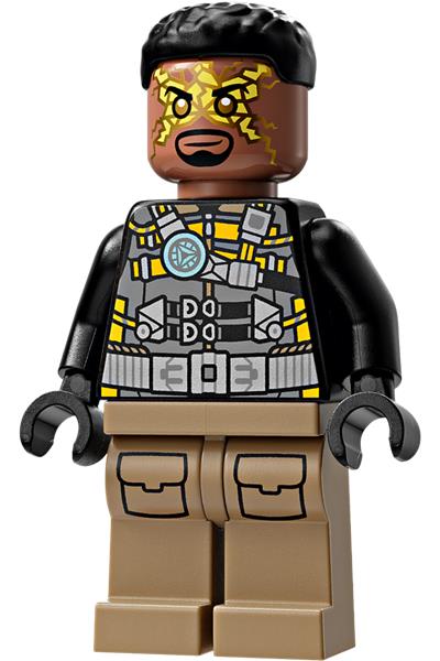 Electro - Black and Dark Tan Outfit, Medium Brown Head, Small Electricity Wings