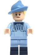 Fleur Delacour - Bright Light Blue Robe, Smiling / Surprised
