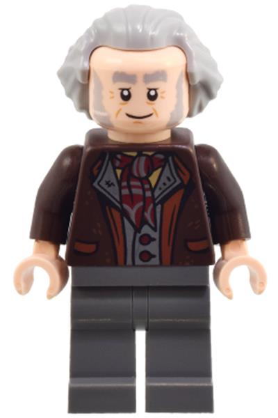 Garrick Ollivander - Dark Brown Jacket, Hair Swept Back