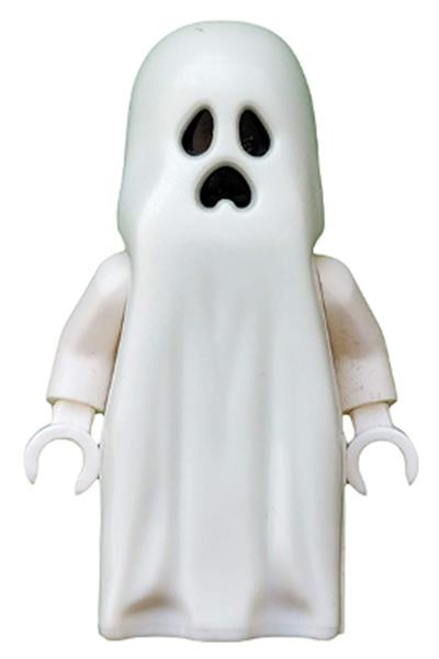 gen046 Ghost with Pointed Top Shroud with 1 x 2 Plate and 1 x 2 Brick as Legs