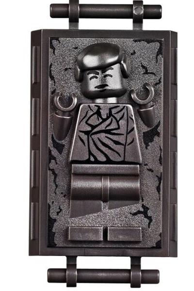 Minifigure, Utensil Carbonite Block with Bar Handles with Han Solo Pattern