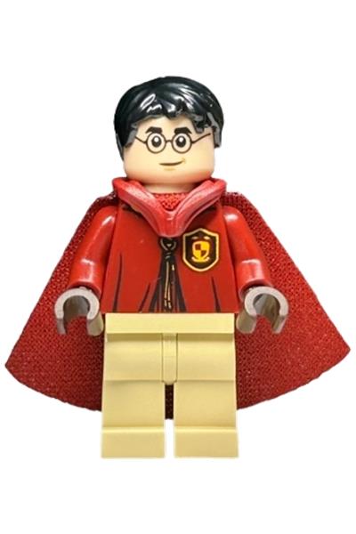 Harry Potter - Dark Red Quidditch Uniform with Hood and Cape, Tan Legs