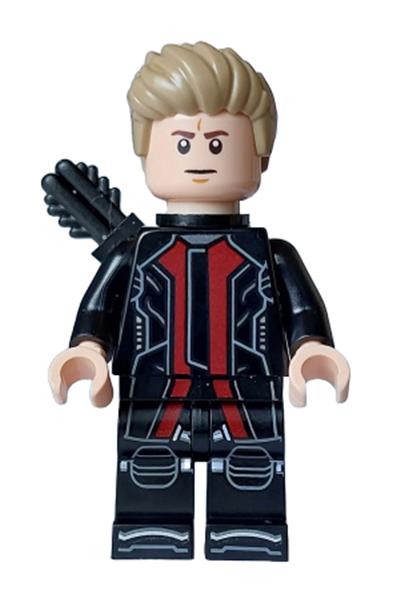 Hawkeye - Black and Dark Red Suit, Dark Tan Hair, Quiver, Silver Boot Tips