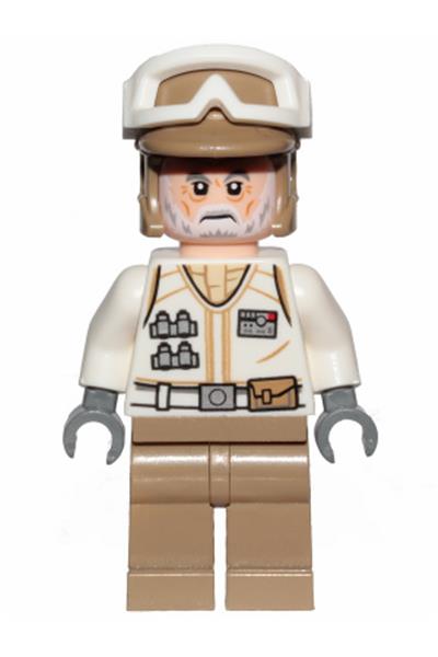 Hoth Rebel Trooper White Uniform, Dark Tan Legs (White Beard)
