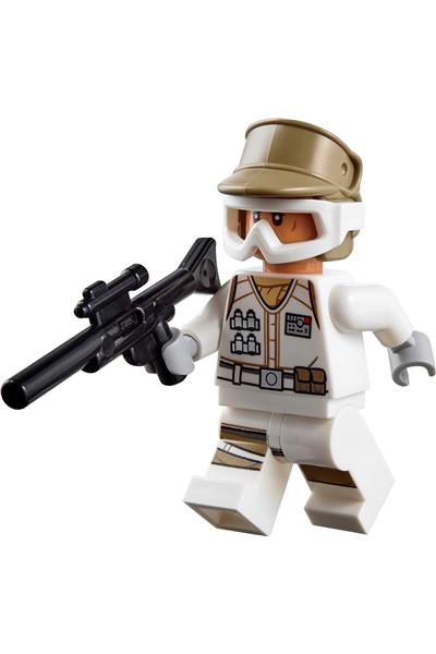 Hoth Rebel Trooper Dark Tan Uniform and Helmet, White Legs