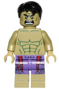 Hulk - Minifigure, Dark Purple Pants with Avengers Logo