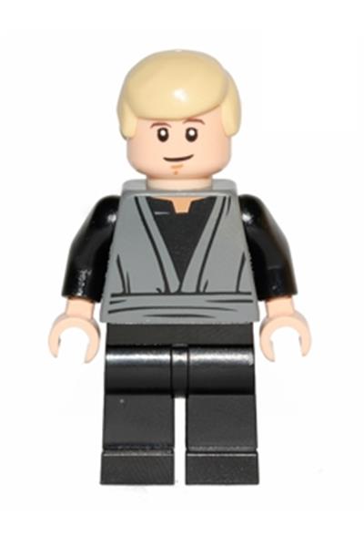 Luke Skywalker (Dark Bluish Gray Jedi Robe, Dual Sided Head)