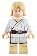 Luke Skywalker - Light Nougat, Long Hair, White Tunic, Tan Legs