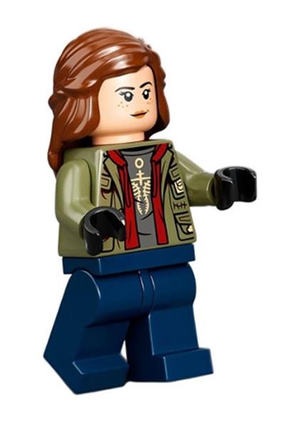 Maisie Lockwood - Olive Green Jacket, Reddish Brown Hair