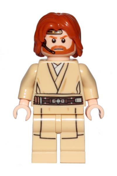 Obi-Wan Kenobi (Mid-Length Tousled with Center Part Hair and Headset)