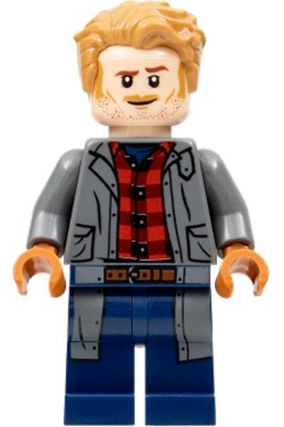 Owen Grady - Dark Bluish Gray Jacket over Flannel Shirt