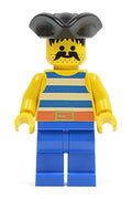Pirate Blue / White Stripes Shirt, Blue Legs, Black Pirate Triangle Hat