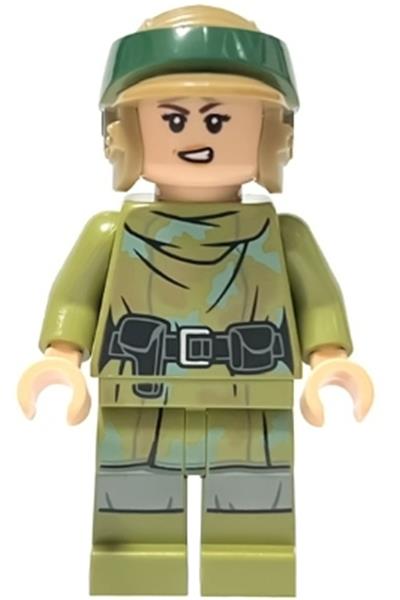 Princess Leia - Olive Green Endor Outfit, Helmet