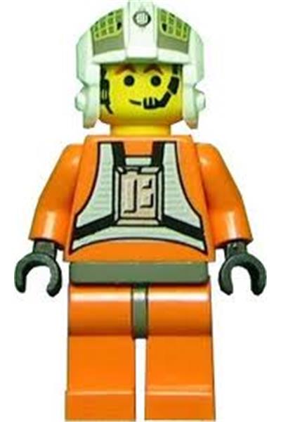 Rebel Pilot Y-wing (Jon 'Dutch' Vander, Gold Leader) - Yellow Head, Dark Gray Hips