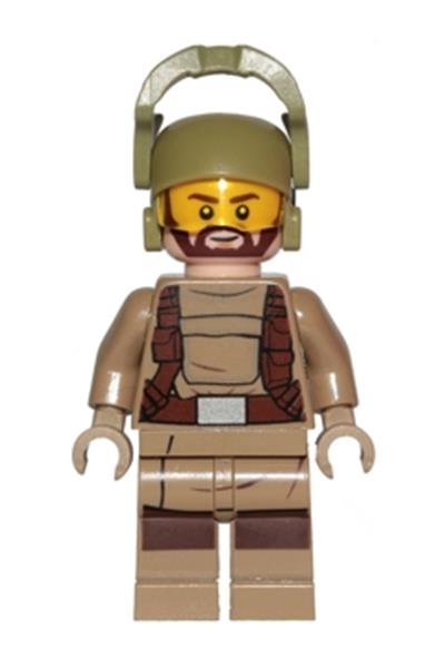 Resistance Trooper - Dark Tan Hoodie Jacket, Harness, Beard, Helmet with Chin Guard