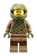 Resistance Trooper - Dark Tan Hoodie Jacket, Ammo Pouch, Stubble, Helmet with Chin Guard