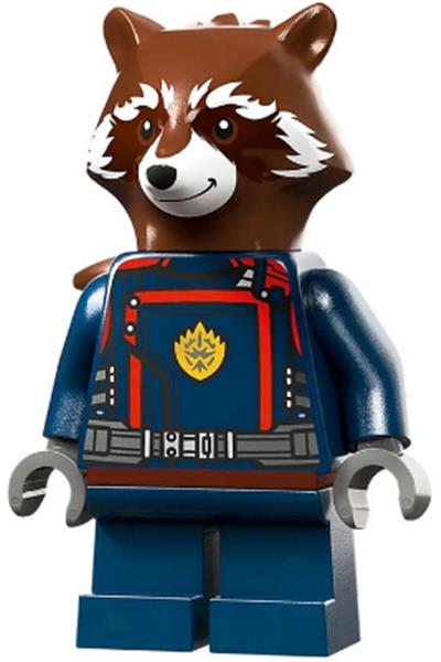 Rocket Raccoon - Dark Blue Suit, Reddish Brown Head