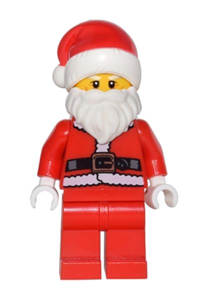 Santa - Fur Lined Jacket with Copper Belt Buckle, Red Legs, White Eyebrows