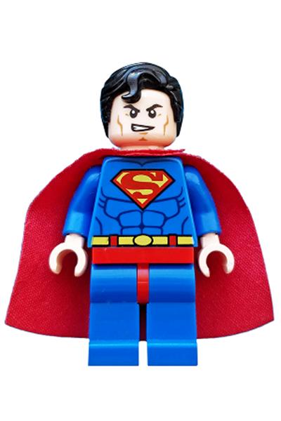 Superman - Blue Suit, Starched Fabric Cape, Frown / Lopsided Grin