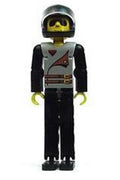 Technic Figure Black Legs, Light Gray Top with 2 Brown Belts, Black Arms (4105224)
