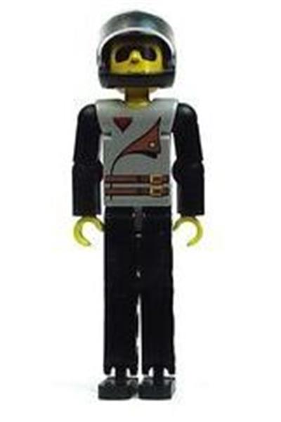 Technic Figure Black Legs, Light Gray Top with 2 Brown Belts, Black Arms (4105224)