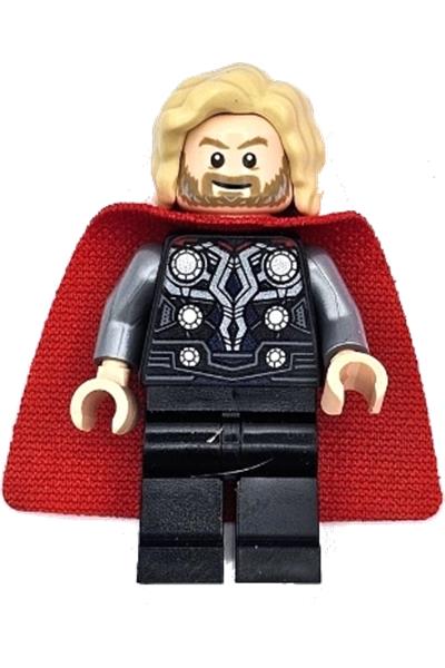 Thor - Spongy Cape with Single Hole, Black Legs, Bushy Hair