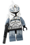 Clone Trooper, 104th Battalion 'Wolfpack' (Phase 1) - Sand Blue Markings, White Jet Pack, Large Eyes