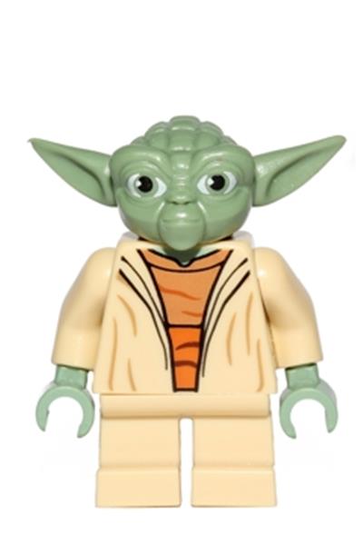 Yoda - Clone Wars, White Hair, Torso with Back Print