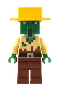Zombie Villager - Tan Torso, Yellow Hat