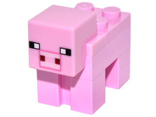 Minecraft Pig - Brick Built