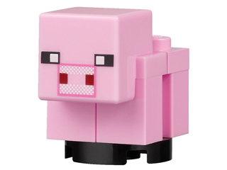 Minecraft Pig, Baby - Brick Built