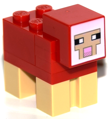 Minecraft Sheep, Red