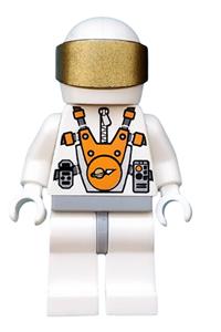 Mars Mission Astronaut with Helmet and Messy Hair and Stubble