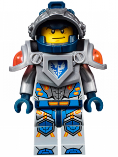 Clay Moorington - Dark Blue Helmet, Flat Silver Visor and Armor