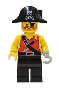 Pirate Shirt with Knife, Black Legs, Black Pirate Hat with Skull