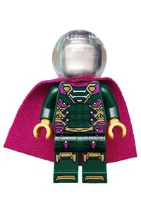 Mysterio - Magenta Trim, Flat Silver Head, Trans-Clear Helmet