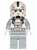 Clone Trooper V-wing Pilot (Phase 2) - Light Bluish Gray Arms and Legs, White Head