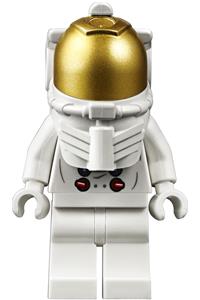 NASA Apollo 11 Astronaut - Male with White Torso with NASA Logo and Lopsided Smile