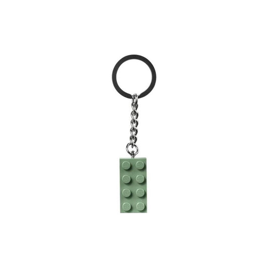 LEGO® 2 x 4 Brick - Sand Green Key Chain