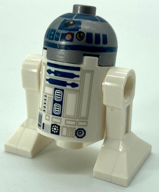Astromech Droid, R2-D2, Flat Silver Head, Red Dots and Small Receptor