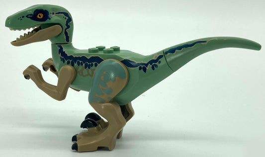 Raptor/Velociraptor with Sand Green Back (Jurassic World Blue)