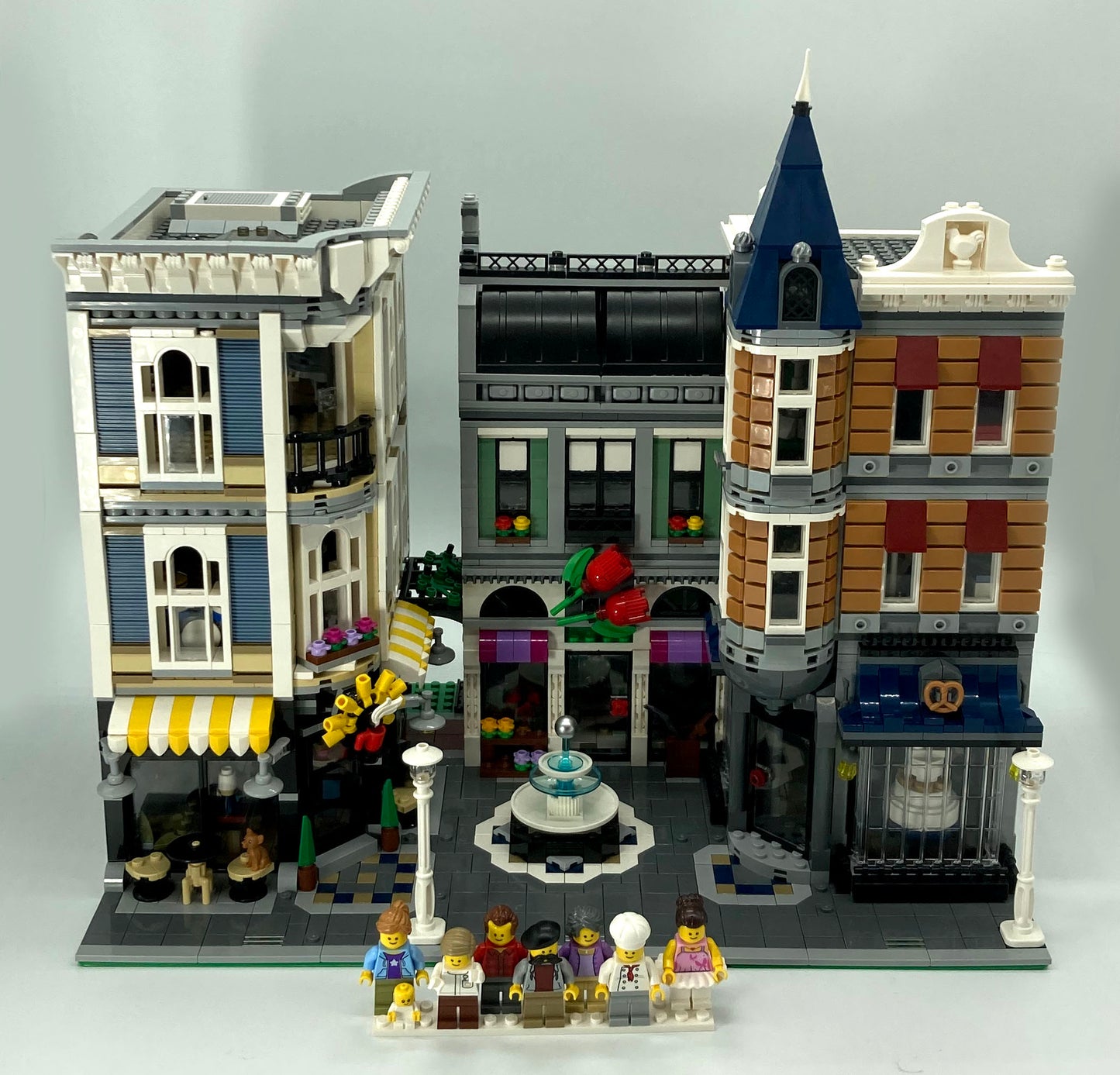 Used Set 10255 Assembly Square (No Instruction Manuals or Box)