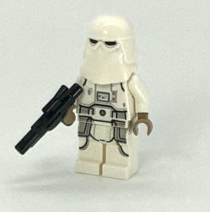 Snowtrooper - Female, Printed Legs, Dark Tan Hands, Light Nougat Head, Angry Smile