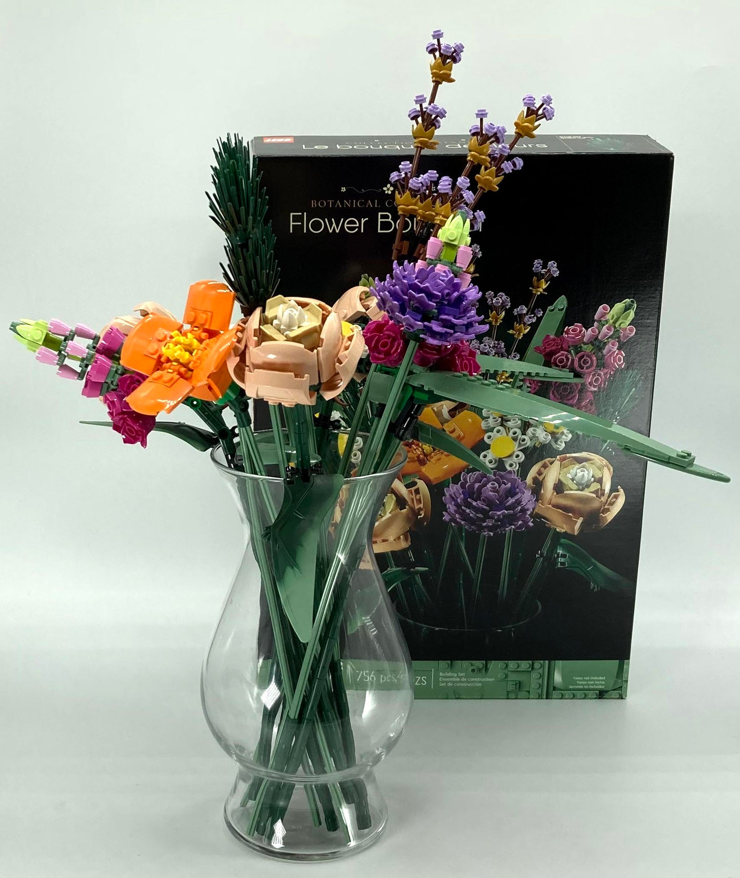 Used Set 10280 Flower Bouquet (with Instruction Manual and Vase)
