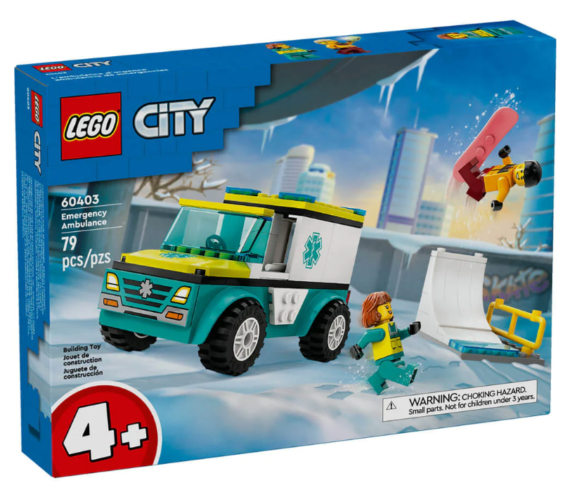 60403 Emergency Ambulance and Snowboarder (IN-STORE PICKUP ONLY)